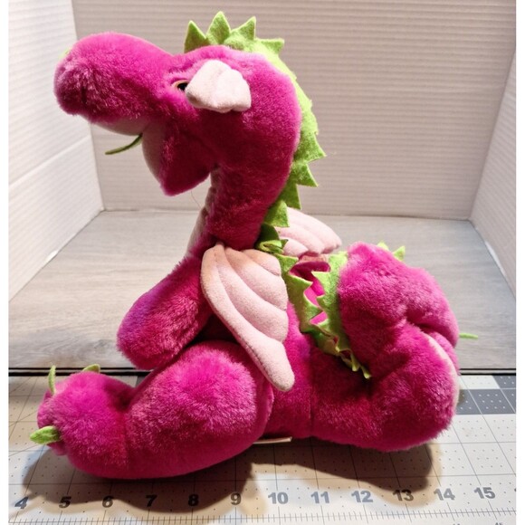 Dragoons Pink Green Plush dragon - Picture 2 of 8
